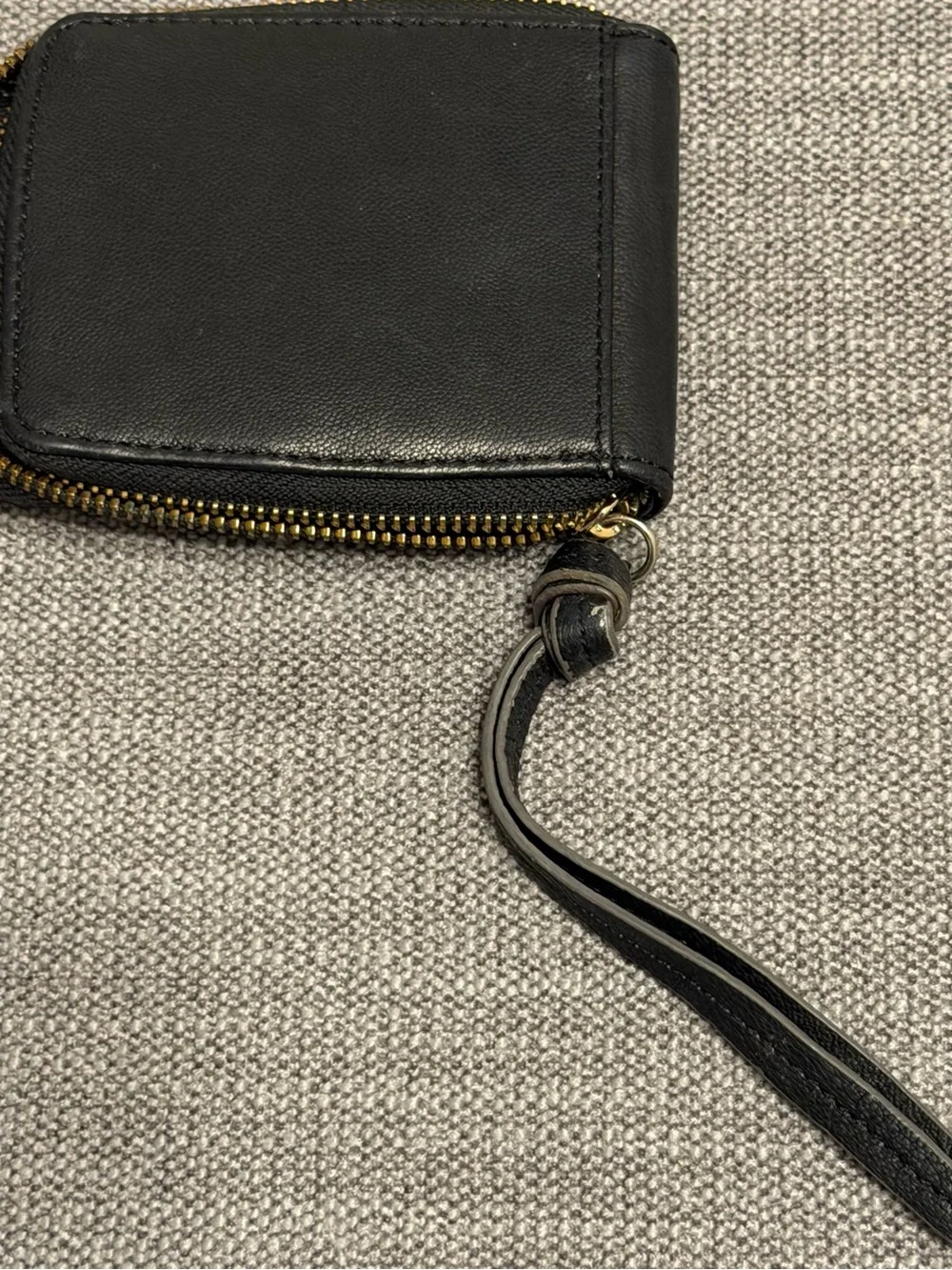 Lodis Genuine Leather Black Wallet Wristlet